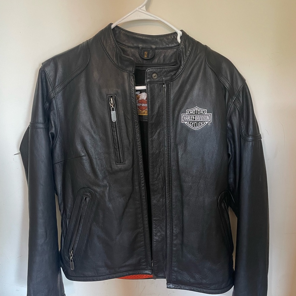 Harley-Davidson Black Bomber Jacket Genuine Leather
